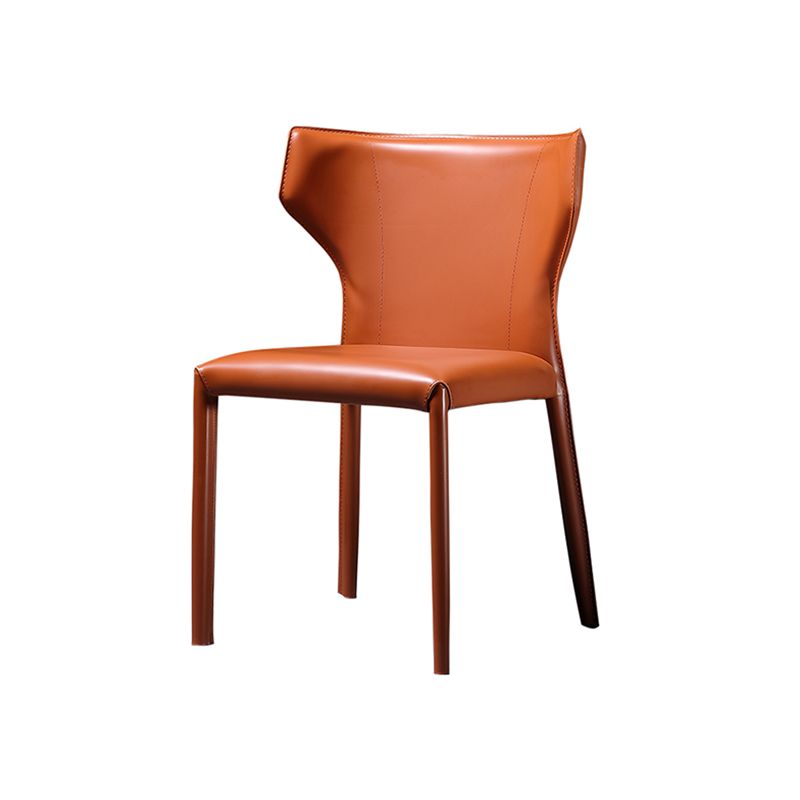 Contemporary Side Chair Wingback Metal Dining Chair for Indoor Clearhalo 'Dining Chairs' 'Dining Tables & Seating' 'dining_chair' 'furn' 'furn_dining_chair' 'Furniture' 'Kitchen & Dining Furniture' 1200x1200_3265558a-b433-41a2-8efa-e46c6cdf8945