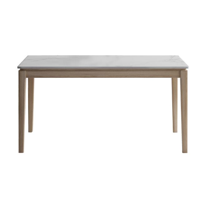 White Top Dining Table Modern Solid Wood Dining Table with 4 Wood Legs Clearhalo ' dining_table' 'Dining Tables & Seating' 'Dining Tables' 'furn' 'furn_dining_table' 'Furniture' 'furniture_dining_table' 'Kitchen & Dining Furniture' 'kitchen&dining_furn' 'kitchen' 'kitchen_dining_table' 1200x1200_32657c0c-6eec-42f5-aa4d-5ede32a153f2