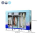 Contemporary Wardrobe Closet with Shelves Steel Wardrobe Cabinet
