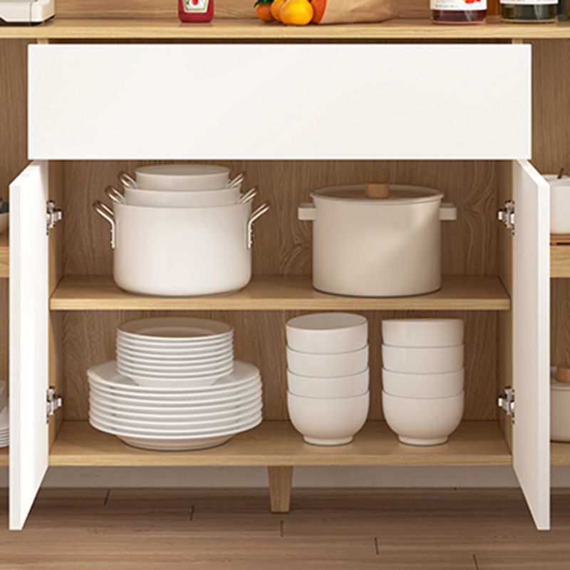 Contemporary Dining Hutch Wood Storage Cabinet for Dining Room