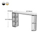 Industrial Style Iron Bar Table Faux Marble White Top 41.3"H Bistro Table with Storage Clearhalo 'Bar Furniture' 'Bar Tables' 'bar_tables' 'furn' 'furn_bar_tables' 'Furniture' 'furniture_bar_tables' 'Kitchen & Dining Furniture' 1200x1200_32691e23-e1e9-4c95-b638-5f229d1d0718