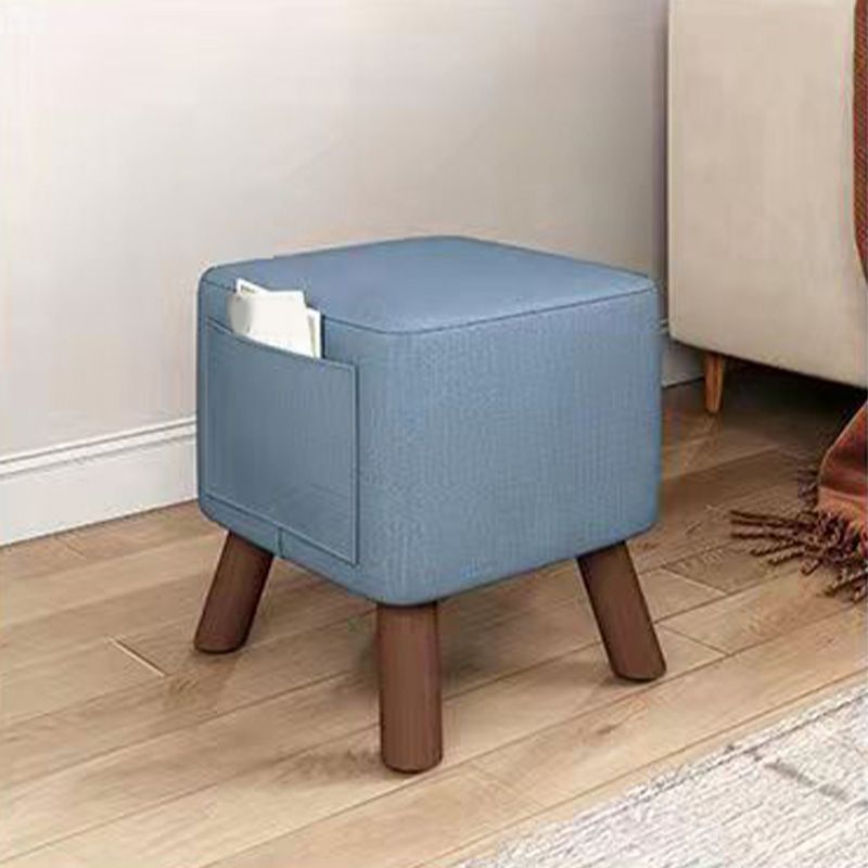 Modern Square Standard Pure Color Water Resistant Standard for Living Room Clearhalo 'furn' 'furn_ottomans_poufs' 'Furniture' 'Living Room Furniture' 'Ottomans & Poufs' 'ottomans_poufs' 1200x1200_326d3a38-b1dc-4e93-9fc6-09c412e4c0d2