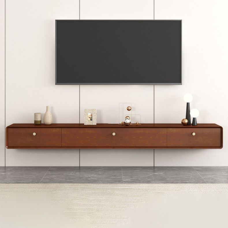 Contemporary Style Wall-mounted TV Stand Rubber Wood TV Cabinet Clearhalo 'furn' 'furn_tv_stands_entertainment_centers' 'Furniture' 'Living Room Furniture' 'TV Stands & Entertainment Centers' 'TV Stands & Media Storage Furniture' 'tv_stands_entertainment_centers' 1200x1200_326ed1dc-7b15-4dde-a836-901f44f455a6
