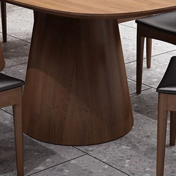 Pine Solid Wood Dinner Table Contemporary Style Brown Dining Table for Home Kitchen Dinner Clearhalo 'Dining Tables & Seating' 'Dining Tables' 'dining_table' 'furn' 'furn_dining_table' 'Furniture' 'Kitchen & Dining Furniture' 1200x1200_3270276a-3f20-48c2-b4e3-4cc70e2b019f