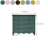 13.65/15.6 Inch W Coastal Dresser Solid Wood Storage Chest Dresser