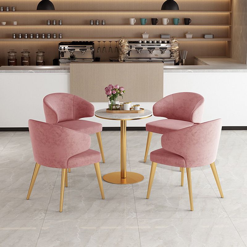 1/2/5 Pcs Metal Glam Style Dining Room Set with Round Table Dinette Set Clearhalo 'Dining Room Sets' 'Dining Tables & Seating' 'dining_room_set' 'Furniture' 'furniture_dining_room_set' 'Kitchen & Dining Furniture' 'kitchen&dining_furn' 'kitchen' 1200x1200_32710305-58c2-4b7d-ab25-9de4c8203073