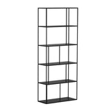 Metal Etagere Bookcase Industrial Open Back Bookshelf for Home Office Clearhalo 'Bookcases' 'furn' 'furn_bookcases' 'Furniture' 'furniture_bookcases' 'kitchen' 'kitchen_bookcases' 'Living Room Furniture' 'Office Furniture' 1200x1200_327a1089-a75d-4074-9074-36f48858889f
