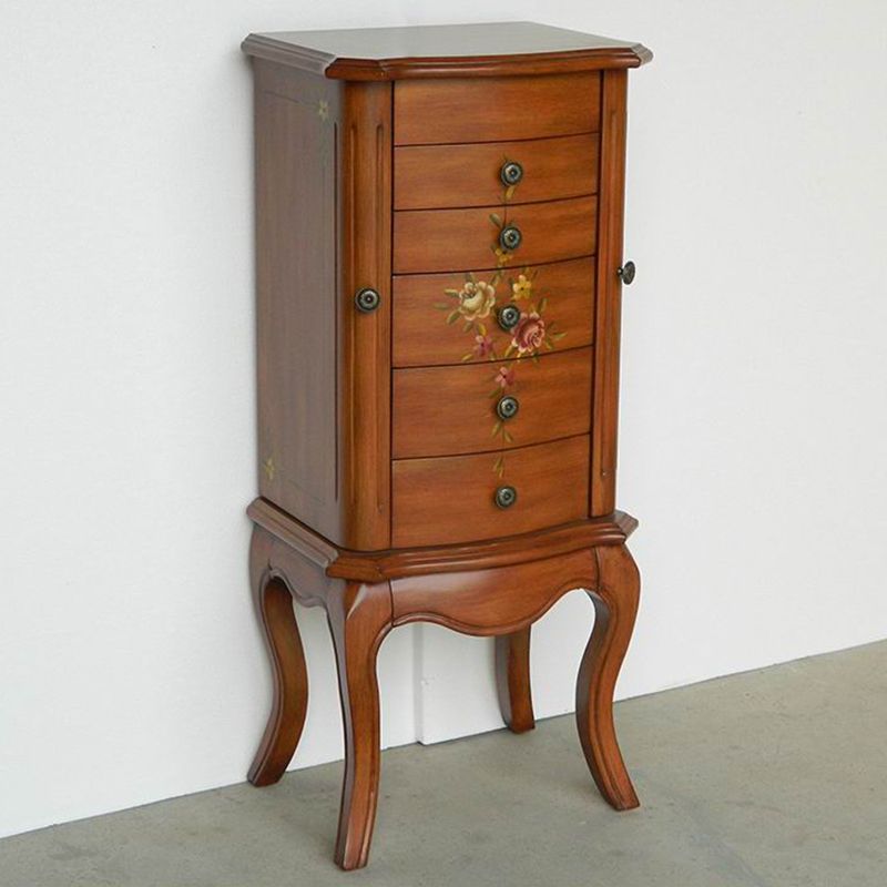 Mid-Century Modern Chest Wood Knobs Handcrafted Side Cabinet with Drawer Clearhalo 'Cabinets & Chests' 'cabinets_chests' 'furn' 'furn_cabinets_chests' 'Furniture' 'Living Room Furniture' 1200x1200_327bde82-6b8c-4635-baca-ca6223f91030