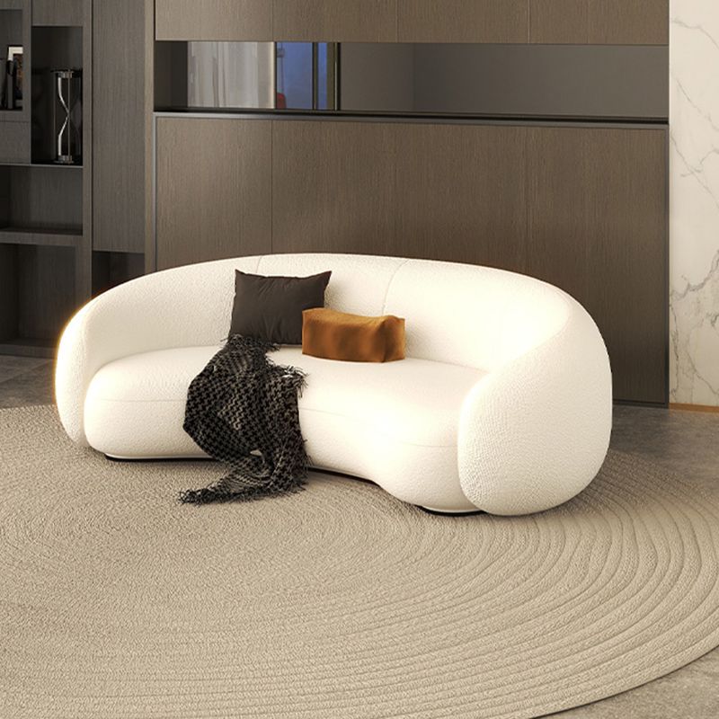 Contemporary 23.6" /27.5"H Wool/Velvet Slope Arm Sofa For Living Room Clearhalo 'furn' 'furn_sofas' 'Furniture' 'Living Room Furniture' 'Sofa' 'sofas' 1200x1200_327c143b-20c2-4012-9807-35b858ff5117