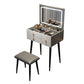 Glam Mirrored Glass Vanity Desk 3 Drawer Vanity Dressing Table Clearhalo 'Bedroom Furniture' 'furn' 'furn_makeup_vanities' 'Furniture' 'Makeup Vanities' 'makeup_vanities' 1200x1200_327d5f67-1a0d-41b6-ba7d-5015ccc721eb