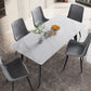 Modern Sintered Stone White Dining Set with Rectangle Table and Black Legs Kitchen Dining Set Clearhalo 'Dining Room Sets' 'Dining Tables & Seating' 'dining_room_set' 'furn' 'furn_dining_room_set' 'Furniture' 'furniture_dining_room_set' 'Kitchen & Dining Furniture' 'kitchen&dining_furn' 'kitchen' 1200x1200_327e00e3-7e0c-48eb-9eae-c94b42d67d85