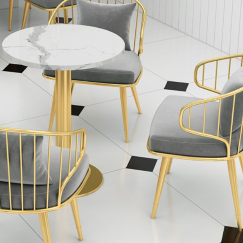 Metal Arm Chair Glam Style Windsor Back Dining Chair for Dining Room Clearhalo 'Dining Chairs' 'Dining Tables & Seating' 'dining_chair' 'furn' 'furn_dining_chair' 'Furniture' 'furniture_dining_chair' 'Kitchen & Dining Furniture' 1200x1200_327e463f-81a4-40d2-9694-d3e7ecd301f0