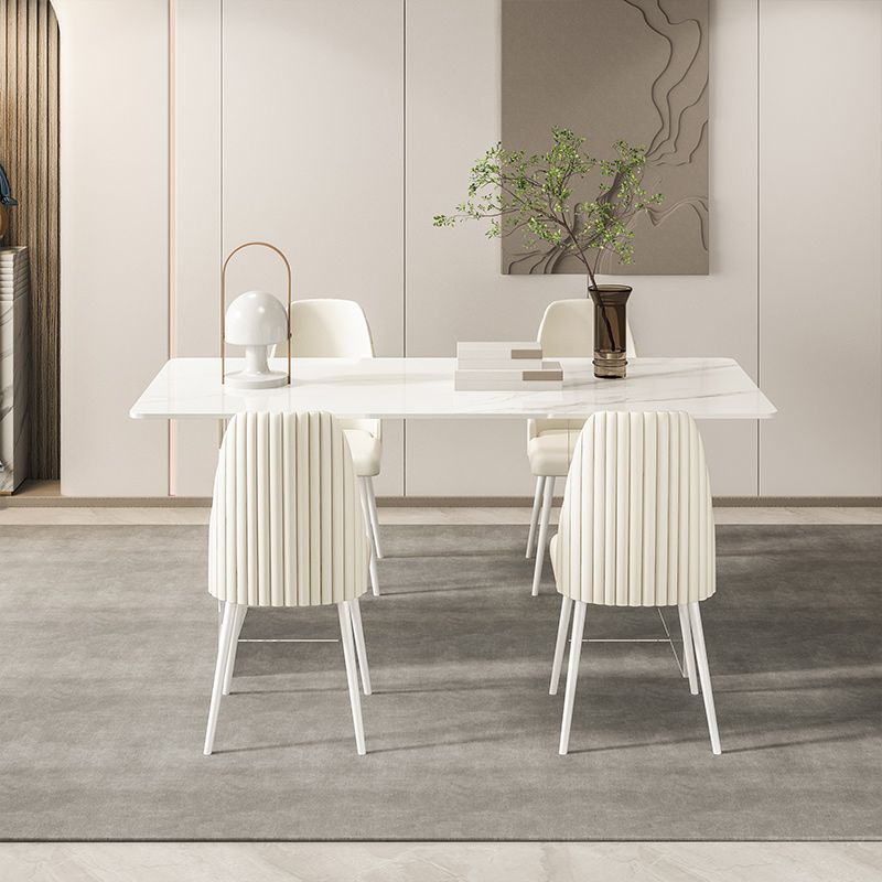 キッチン用の焼結石ダイニングテーブルモダンアクリルベーステーブル