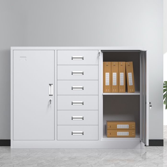 Modern File Cabinet Steel Locking Drawers and Storage Shelves Filing Cabinet Clearhalo 'Filing Cabinets' 'filling_cabinets' 'furn' 'furn_filling_cabinets' 'Furniture' 'Office Furniture' 1200x1200_327ff2b5-6faa-404d-9007-df2f4e13b376