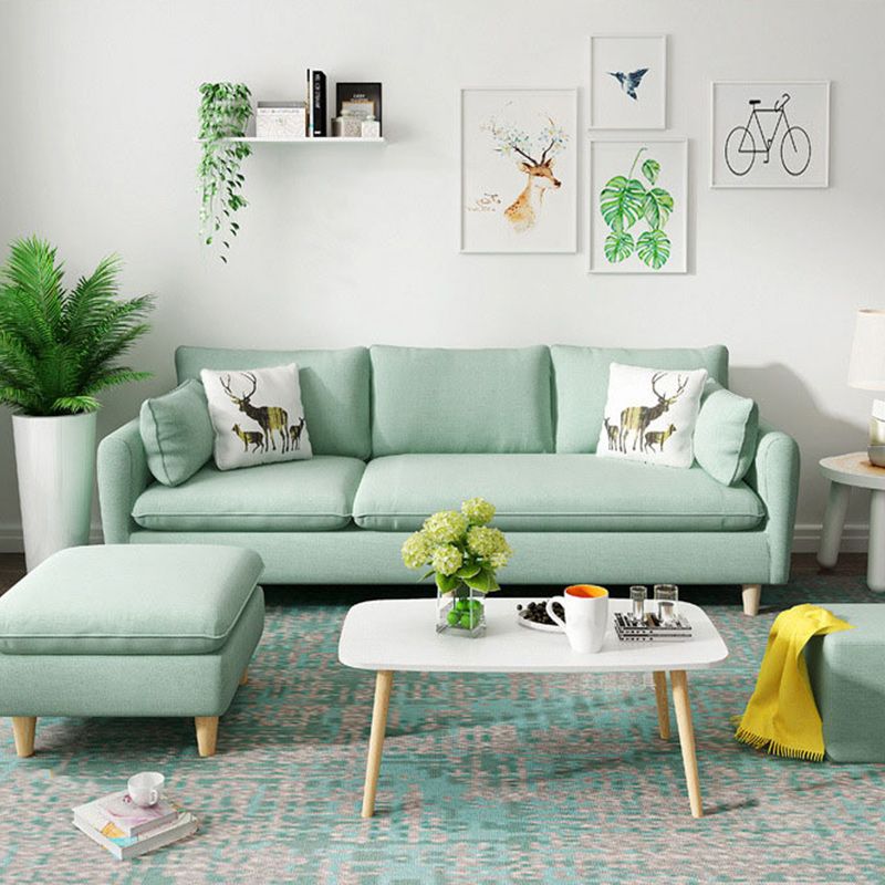 Fabric 3 Seater Settee Furniture Square Arm Standard Sofa with 3 Pillows Clearhalo 'furn' 'furn_sofas' 'Furniture' 'furniture_sofas' 'kitchen' 'kitchen_sofas' 'Living Room Furniture' 'Sofa' 'sofas' 1200x1200_327ff976-60fa-47c3-8681-3e5f67723dc8