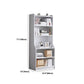 Contemporary Style Standard Bookshelf 11.8-Inch Wide Engineered Wood Bookcase for Home