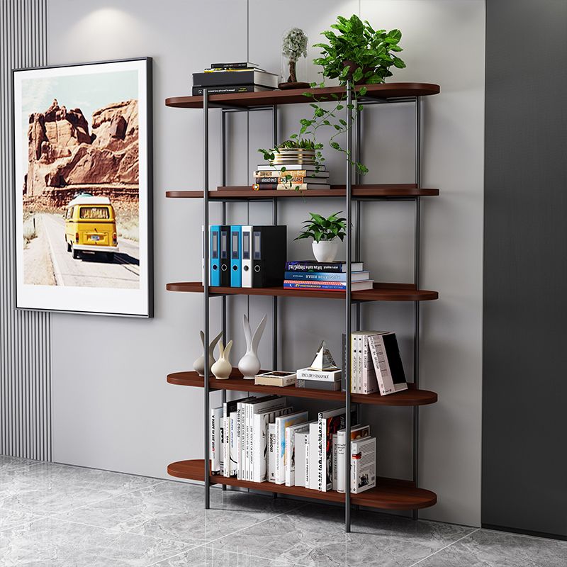 Etagere Bookcase Scandinavian Open Back Bookshelf with Shelves Clearhalo 'Bookcases' 'furn' 'furn_bookcases' 'Furniture' 'Office Furniture' 1200x1200_3280343b-1b38-43db-8649-6512fe4a127c