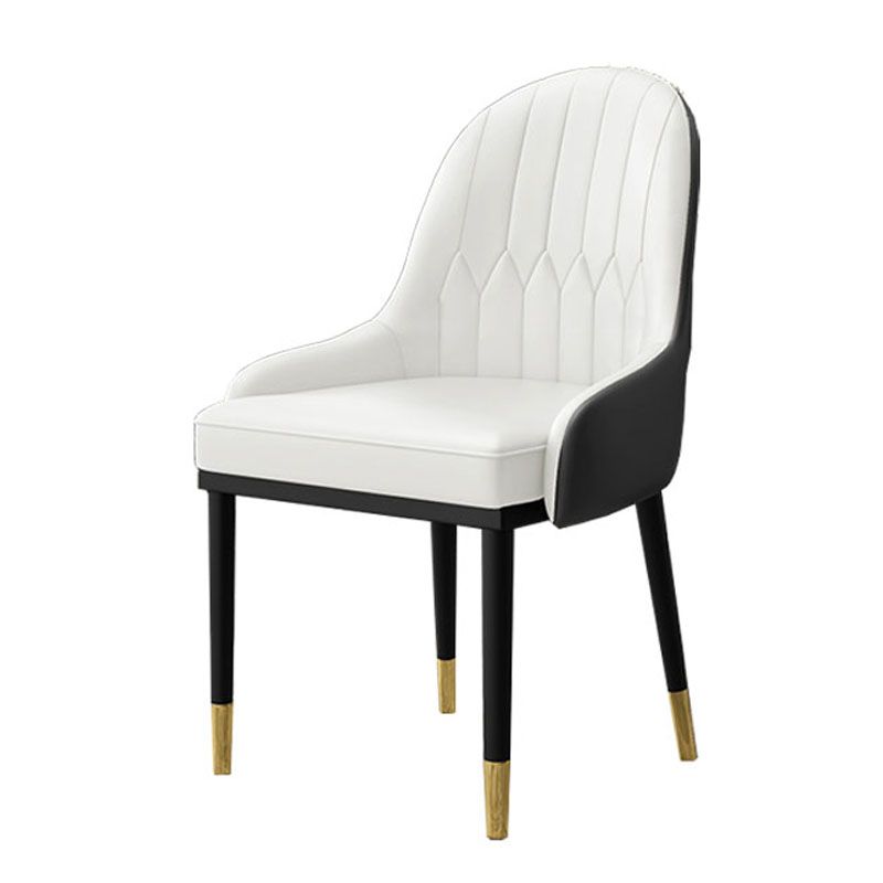 Scandinavian Style Upholstered Arm Side Chairs Solid Back Dining Chairs (Set of 2) Clearhalo ' kitchen&dining_furn' 'Dining Chairs' 'Dining Tables & Seating' 'dining_chair' 'furn' 'furn_dining_chair' 'Furniture' 'furniture_dining_chair' 'Kitchen & Dining Furniture' 'kitchen' 1200x1200_32809baa-1210-45eb-bc04-e42c3e35b529