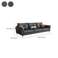 Mid Century Faux Leather Sectional Flared Arm Sectional Set in Black Clearhalo 'furn' 'furn_sectionals' 'Furniture' 'Living Room Furniture' 'Sectionals' 1200x1200_328160fe-87be-4e1e-b82a-4e14c976dff7