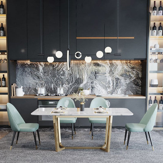 Glam Wood Dining Room Chairs Upholstered Armless Dining Chairs for Home Use (Set of 2) Clearhalo ' kitchen&dining_furn' 'Dining Chairs' 'Dining Tables & Seating' 'dining_chair' 'furn' 'furn_dining_chair' 'Furniture' 'furniture_dining_chair' 'Kitchen & Dining Furniture' 'kitchen' 1200x1200_32840e0a-d649-4d0a-8b58-411ef60195cb