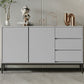 Stone moderno 33.4 "H buffet a buffet 3-drawer sala da pranzo buffet server