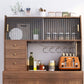 Moderne rechthoekige massief houten eettafel met lade, 68,9" x 31,5" x 29,5"