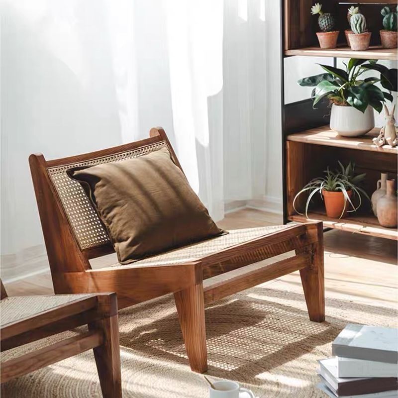 Living Room Wood Solid Wood Frame Basic Four Leg Woven Back Lounge Chair Clearhalo 'Accent Chairs' 'accent_chairs' 'Chairs & Seating' 'furn' 'furn_accent_chairs' 'Furniture' 'Living Room Furniture' 1200x1200_328774f8-6522-4955-b623-fc1ac242343a