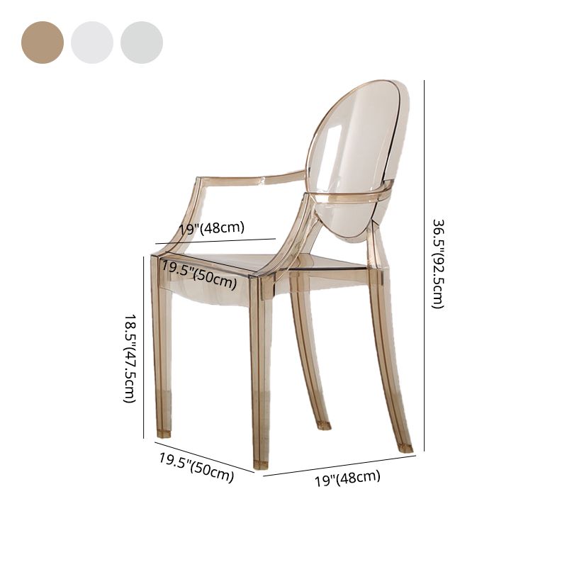Nordic Style Plastic Dining Room Chair Stacking Dining Arm Chair for Restaurant Use Clearhalo ' kitchen&dining_furn' 'Dining Chairs' 'Dining Tables & Seating' 'dining_chair' 'furn' 'furn_dining_chair' 'Furniture' 'furniture_dining_chair' 'Kitchen & Dining Furniture' 'kitchen' 1200x1200_32889384-8d04-4efb-9f8f-537173d576d5