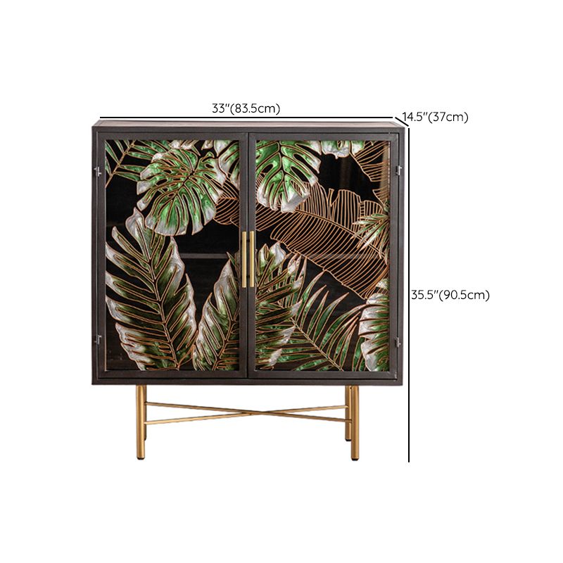 Modern Metal Display Stand Glass Doors Storage Cabinet for Living Room Clearhalo 'Display & China Cabinets' 'display_china_cabinets' 'furn' 'furn_display_china_cabinets' 'Furniture' 'Kitchen & Dining Furniture' 1200x1200_328e4982-5e35-49a1-bf87-2cb0171e456c
