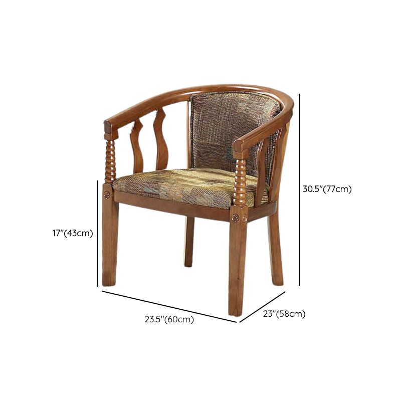 Modern Simple Arm Chair Wooden Frame Arm Dining Chair for Dining Room Clearhalo 'Dining Chairs' 'Dining Tables & Seating' 'dining_chair' 'furn' 'furn_dining_chair' 'Furniture' 'Kitchen & Dining Furniture' 1200x1200_328e6c45-35e9-43b9-9a8d-8bfbf486b472