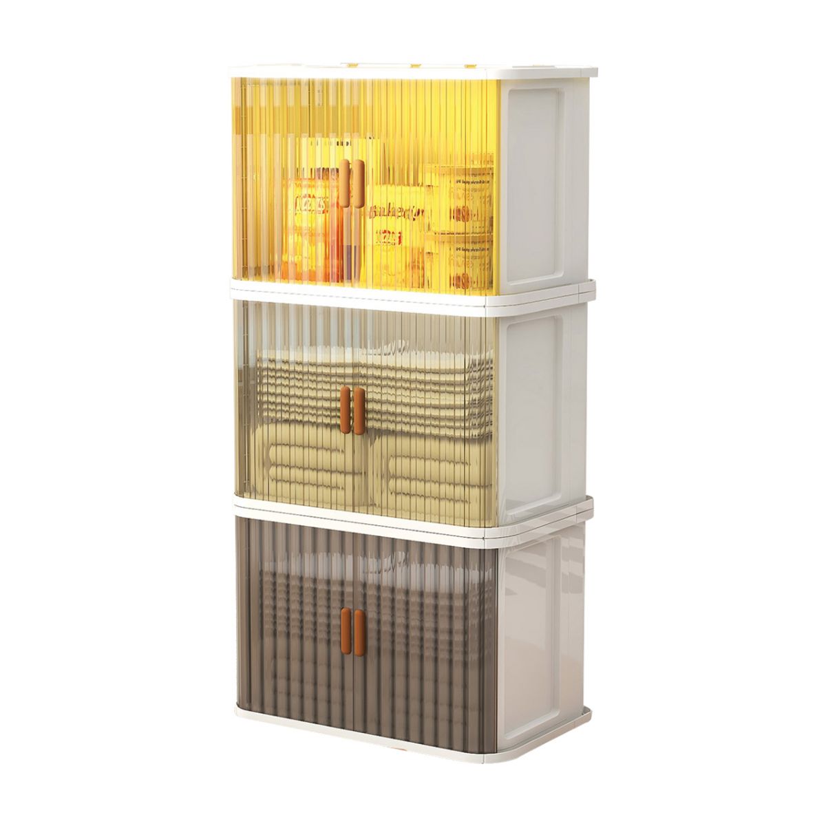 Hedendaagse niet-hangende Armoire Plastic Garderobe Closet met deur
