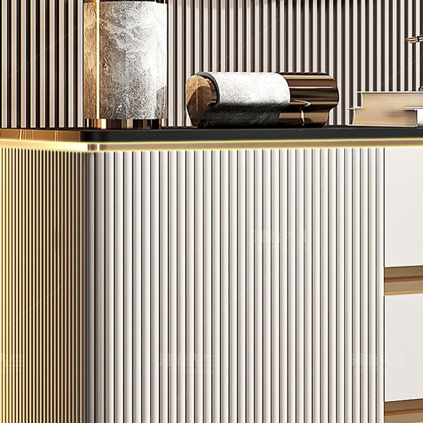 2-deurs glamours bijboarde stenen bovenboard met lade en voer voor de woonkamer