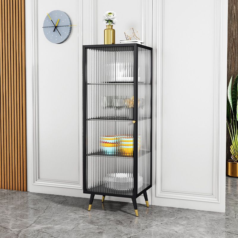 Server per porte della porta in vetro in metallo server in stile moderno per la sala da pranzo