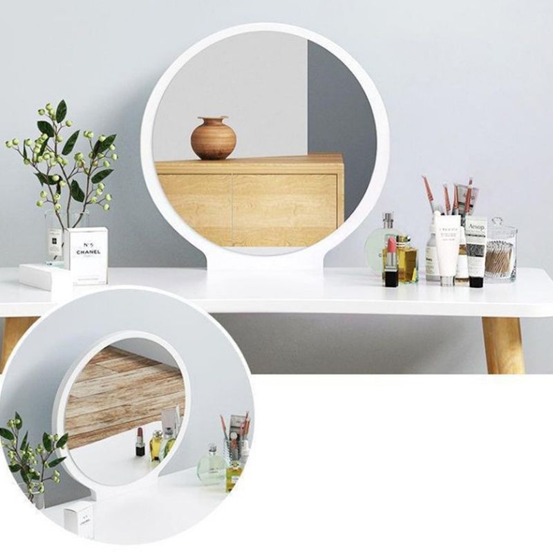 Scandinavo da 15,74 "da toeletta in legno largo vanità per trucco a specchio