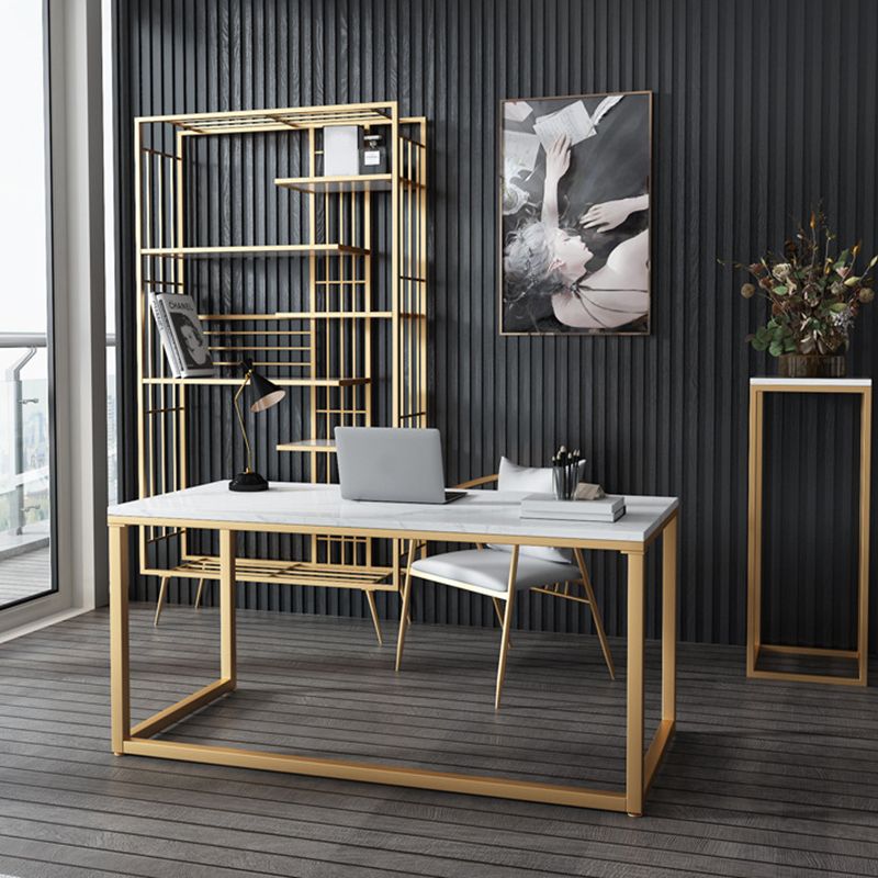 70.87"H Bookshelf Open Back Glam Style Bookcase for Home Office Study Room Clearhalo 'Bookcases' 'furn' 'furn_bookcases' 'Furniture' 'furniture_bookcases' 'kitchen' 'kitchen_bookcases' 'Living Room Furniture' 'Office Furniture' 1200x1200_32946578-d5c4-46bf-afa4-943be089e252