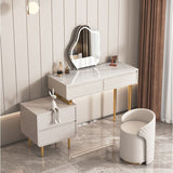 Glam With 2/4 Drawer Solid Wood Bedroom Standing Make-up Vanity