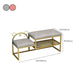 Glam Metal Entryway Bench Cushioned Rectangle Shoe Storage Seating Bench Clearhalo 'Benches' 'Chairs & Seating' 'furn' 'furn_benches' 'Furniture' 'Living Room Furniture' 1200x1200_329ab1c3-01a6-46c0-b27d-631bb28fba93
