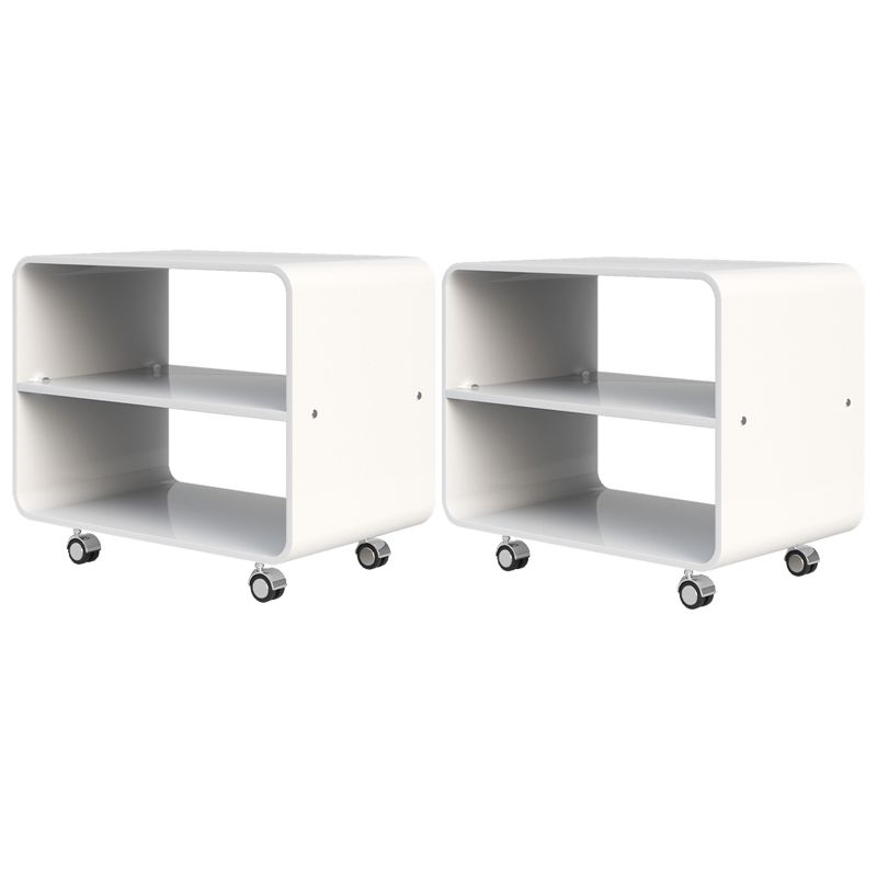 Modern Acrylic Bed Nightstand Open Storage Accent Table Nightstand Clearhalo 'Bedroom Furniture' 'furn' 'furn_night_stand' 'Furniture' 'night_stand' 'Nightstands' 1200x1200_329b2564-30da-48a7-b4cb-e28603376699