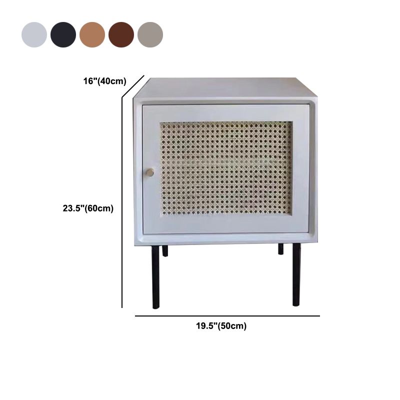 Modern bedkast vast hout accent tafel nachtkastje met benen