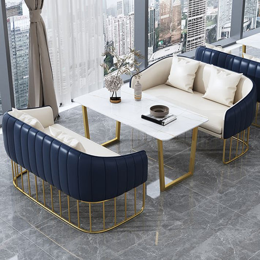 Glam Style Sintered Stone Dining Set 1/2/3/4/5 Pieces Dining Table Set for Home Use Clearhalo 'Dining Room Sets' 'Dining Tables & Seating' 'dining_room_set' 'furn' 'furn_dining_room_set' 'Furniture' 'Kitchen & Dining Furniture' 1200x1200_32a1e94d-a4c5-4db0-9e91-bc76bbf7bd99