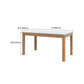 Juego de mesa de comedor con tapa de piedra y sillas de madera, juego de comedor de 1/2/5 piezas para el hogar