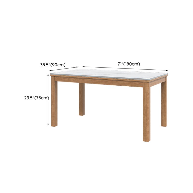Juego de mesa de comedor con tapa de piedra y sillas de madera, juego de comedor de 1/2/5 piezas para el hogar