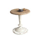 Round Wood Top Coffee Table Iron Pedestal Cocktail Table - Distressed Surface Treatment Clearhalo 'Coffee & Accent Tables' 'Coffee Tables' 'coffee_tables' 'furn' 'furn_coffee_tables' 'Furniture' 'Living Room Furniture' 1200x1200_32a2bd6d-371d-4998-a85b-a78f0e3b6538
