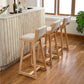 Modern Upholstered Low Back Footrest Bar Stool 29.13'' Rubberwood Stool Clearhalo 'Bar Furniture' 'Bar Stools' 'bar_stools' 'furn' 'furn_bar_stools' 'furniture_bar_stools' 'Kitchen & Dining Furniture' 'kitchen&dining_furn' 'kitchen' 'kitchen_furn' Furniture' 1200x1200_32a4163e-1cf3-4196-8e2f-6529f1127ced