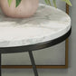 Runder Marmor Endtisch Set Glam Dia 19.7-in Sofa Seitenakzentisch