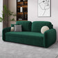 31.49" Wide Sleeper Sofa Velvet Detachable Mattress Sofa Bed with Storage