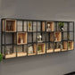 Wooden Wall Mounted Bookshelf Floating Industrial Bookcase with Shelves Clearhalo 'Bookcases' 'furn' 'furn_bookcases' 'Furniture' 'Office Furniture' 1200x1200_32a65e37-a058-455f-be93-e0405931ffca