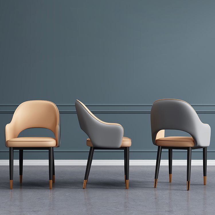 Silla de comedor de estilo contemporáneo silla de brazo con tapicería