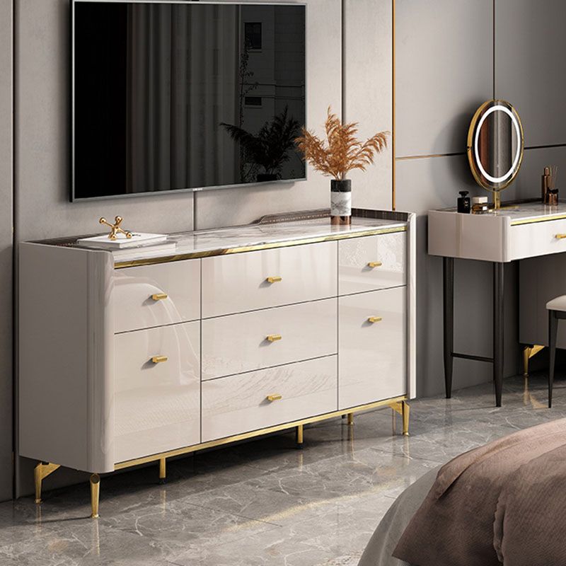 Stone Glam Chest Slaapkamer opbergkist in wit met laden