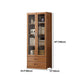 Manufactured Wood Standard Bookshelf Brown Vertical Bookcase with Door and Drawer Clearhalo 'Bookcases' 'furn' 'furn_bookcases' 'Furniture' 'furniture_bookcases' 'Office Furniture' 1200x1200_32abef9e-7db4-466f-8156-3e0e5aee8a26